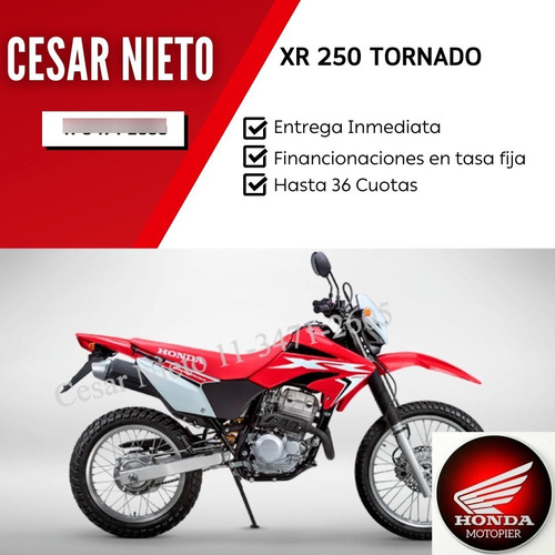 Imagen 3 de 25 de Honda Xr 250 Tornado Financia Xr Wave Glh Twister Motopier