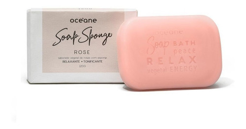 Oceane - Soap Sponge - Rose - Sabonete De Rosas Com Esponja