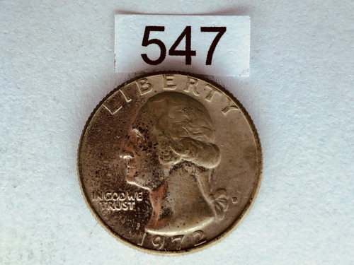 Moeda 0,25 Quarter Dollar Estados Unidos Usa 1972 (ref 547)