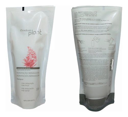 Shampoo Natura Plant Repuesto Hidratación Reparadora 300ml
