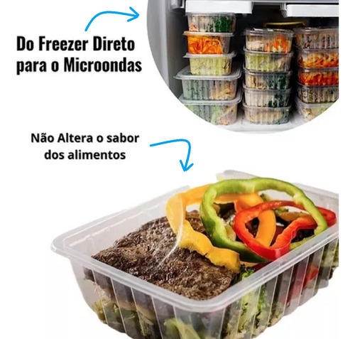 Pote Descartável 350ml Marmita Fit Microondas Freezer 144un