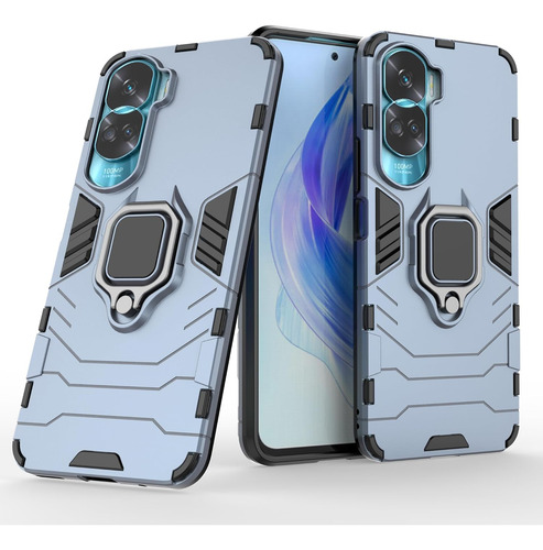Funda Uso Rudo Carcasa Para Honor 90 Lite/honor X50i+mica Azul Huawei Honor 90 Lite/honor X50i