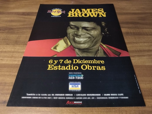 (pd719) Publicidad James Brown Estadio Obras * 1997