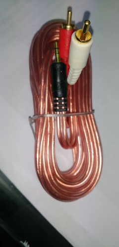 Cable 2x1 Audio 2 Rca A Plug Jack 3.5mm Sonido Estéreo 1.8 M