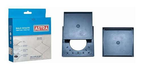 Imagem 1 de 4 de Ralo Oculto Invisível Piso Seco Quadrado Astra 15x15