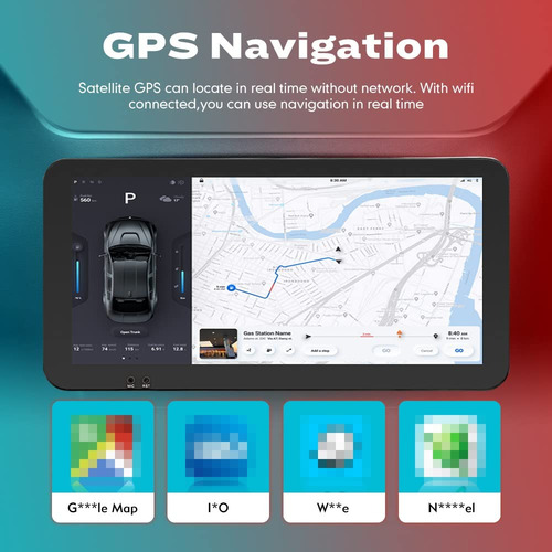 Kunfine Car Play Android - Visualización De Radio Gps Estére