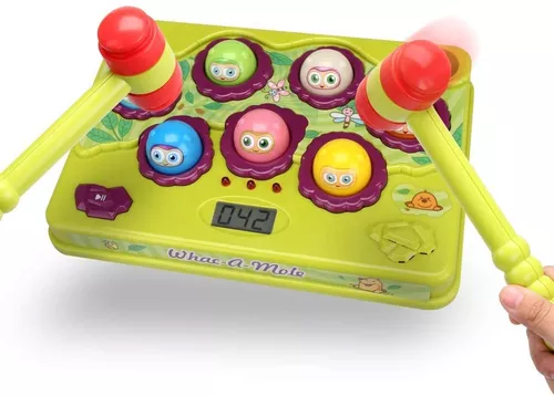 Juego interactivo Pound A Mole, Juguetes para niños pequeños, Juguete  Musical Iluminado, Juguete de desarrollo temprano, Regalo divertido para  niños