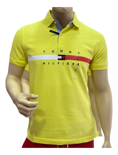 Tommy Hilfiger Tipo Polo Hombre Yellow Flag.