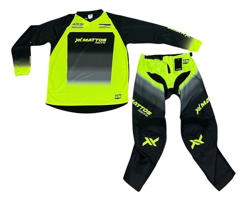 Conjunto Roupa Motocross Kit Calça Camisa Mattos Racing