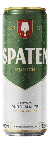 Cerveja Spaten Munich Hellesloira lata 350ml
