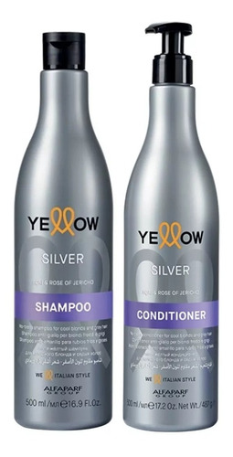 Kit Yellow Silver Cabellos Rubios Shampoo + Acondicionador