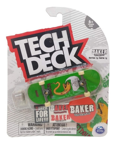 Patineta Tech Deck 1 Pack Spin Master Baker Skateboards