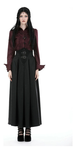 Blusa Victoriana Vino Steampunk Harajuku Egirl Blackcraft 