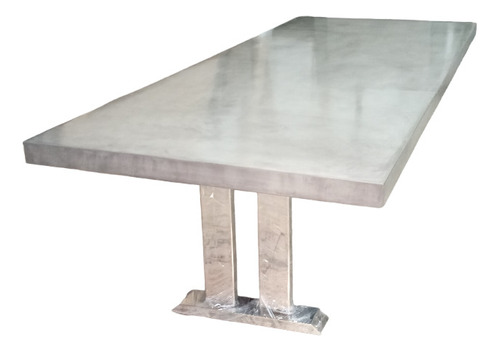 Mesa Comedor Diseño Moderno Marmol Silestone - Cromada