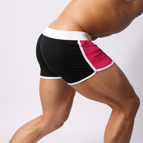 Bañador Liso De Alta Elasticidad Para Hombre, Color Corbata