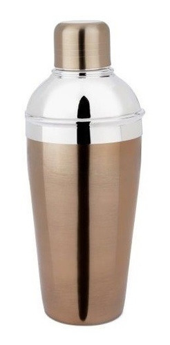 Imagem 3 de 3 de Kit Coqueteleira 500ml Balde Garrafas 5.5l Inox Cobre James