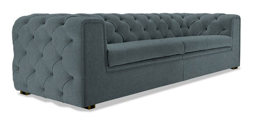 Sofa Madeline  Suede Gris Piezas Muebles Salas Sillones