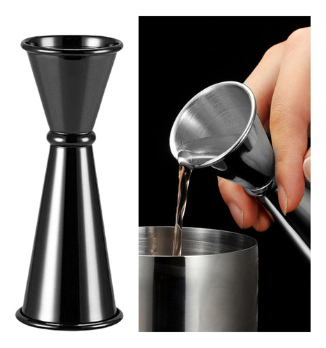 Taza Medidora De Vidrio De Cóctel De Acero Inoxidable Con
