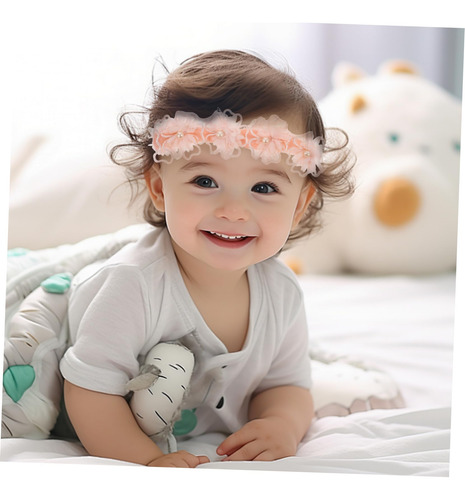 Diadema De Lujo Para Bebé Tocado Decorativo Con Encaje
