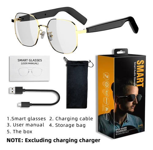 Gafas De Sol Inteligentes Bluetooth Con Micrófono Y Altavoz