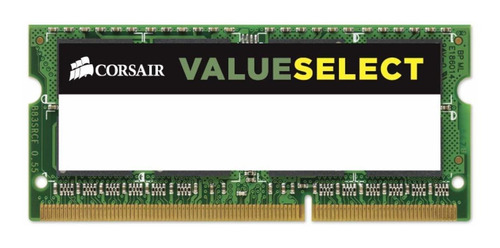Memoria Ram Value Select Color Verde  8gb Ddr3l Corsair 