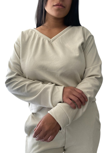 Conjunto Pantalon Ancho + Sweater Darlon Abrigado Mujer