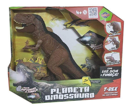 Brinquedo Planeta Dinossauro T-rex Com Vapor Da Toyng 42492