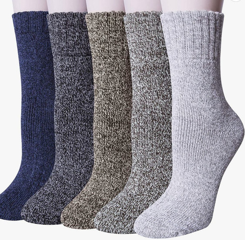 Pack 6 Calcetines Térmicos Hombre Algodón Extra Grueso 
