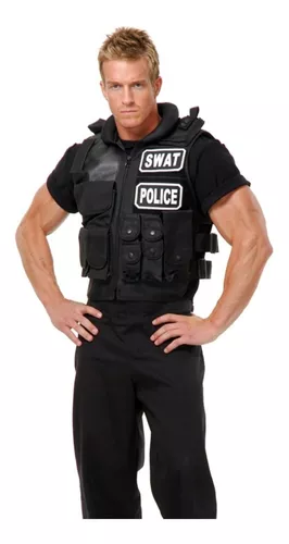 Chaleco Swat Accesorio De Disfraz Para Hombre Talla Small