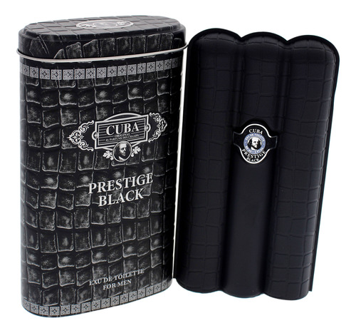 Perfume Cuba Prestige Black Edt En Aerosol Para Hombre, 90 M