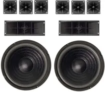 Comprar Combo Kit 2 Woofers De 10  + 6 Tweeters + 2 Trompas