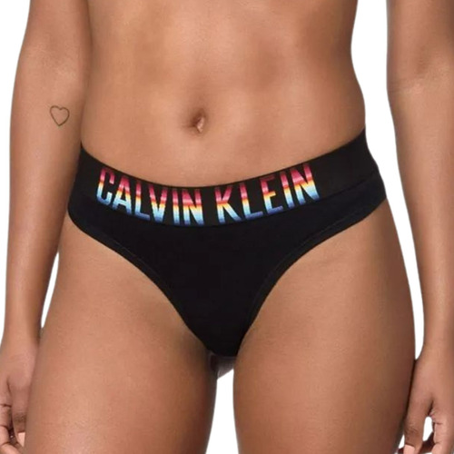 Calcinha Tanga Cotton Pride Calvin Klein