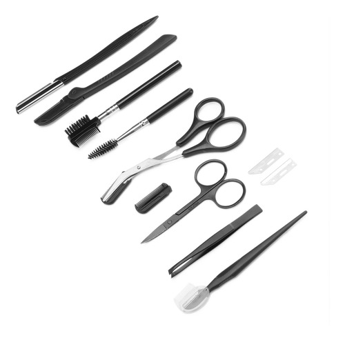 Conjunto De Cuidados Com Sobrancelhas, Kit De 10 Peças, Teso
