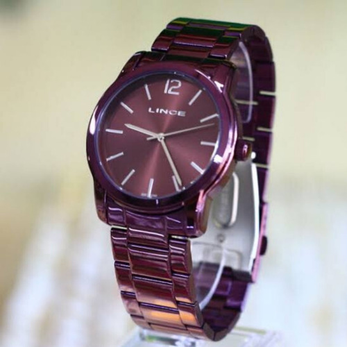 Relógio Feminino Lince Roxo Original Lrv4449l U2ux