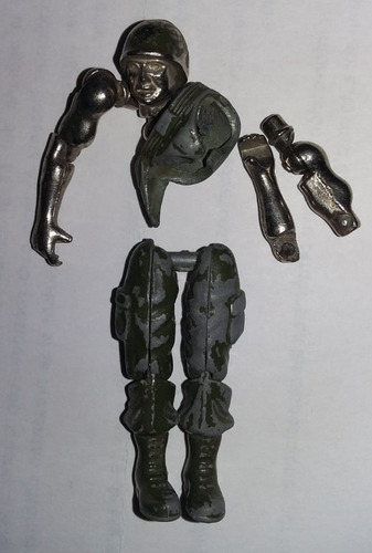 Soldado (diecast) Zylmex Zee Toys Metal Man Incompleto 10 Cm