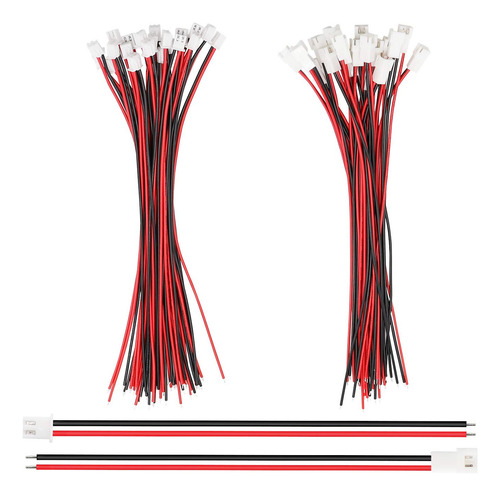 Mxuteuk 20 Pares 22 Awg 2 Pines Jst Xh2.54 Conector Plug Con
