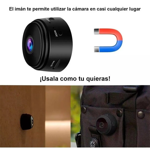 Mini Cámara Espía Oculta Wifi Hd 1080p Nanny De 3 Piezas