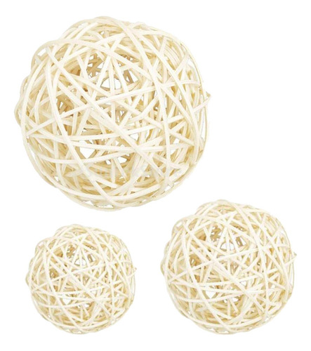 Bolas De Mimbre De Ratán, Adorno Artesanal, 10cm 7cm 6cm