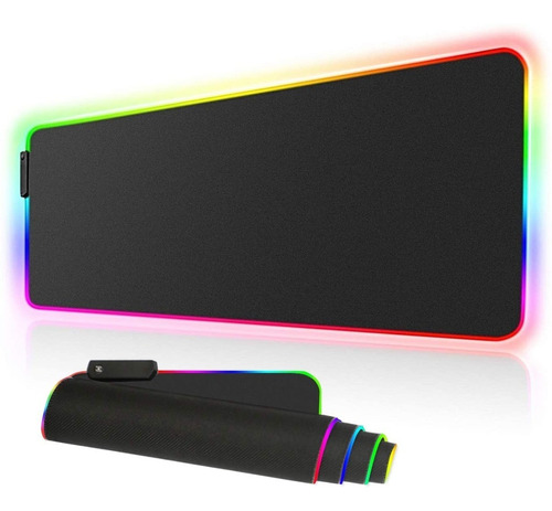 Tapete Pad Mouse Gamer Rgb Almohadilla Largo 80x30 Cm Xl Led