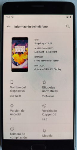 Celular Oneplus 3t