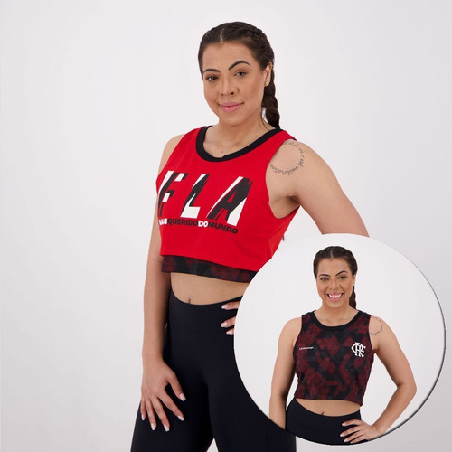 Blusa Cropped Flamengo Zoom