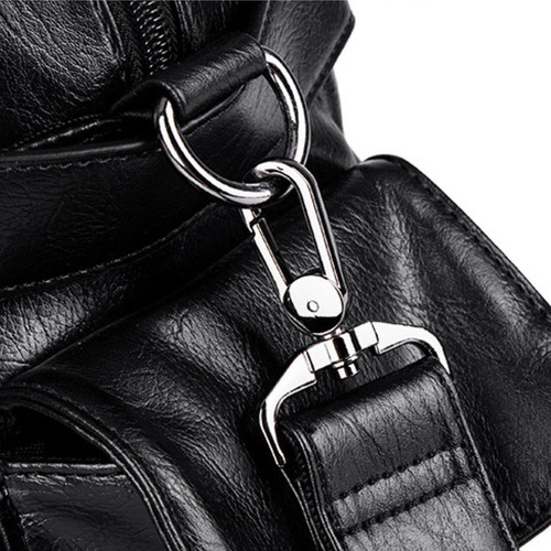 Bolso De Hombro De Cuero Para Hombre Con Correa Ajustable