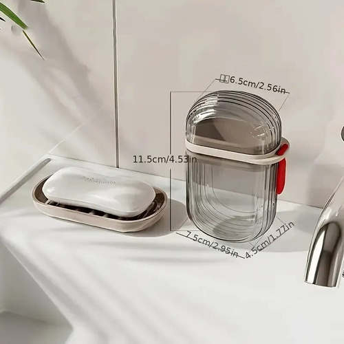 Jabonera De Viaje Para 4 Personas, Recipiente Para Jabón Con
