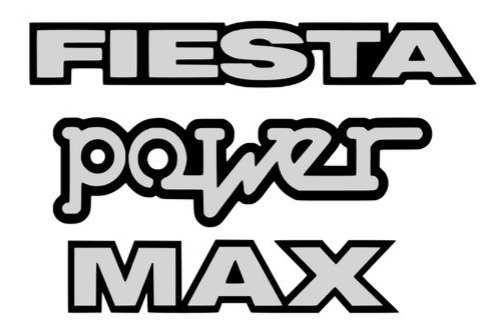 Calcomanía Sticker Trasero Ford Fiesta Power Max Lpk