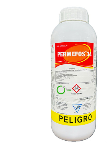 Permefos 34 Insecticida Acaricida Permetrina 950 Ml