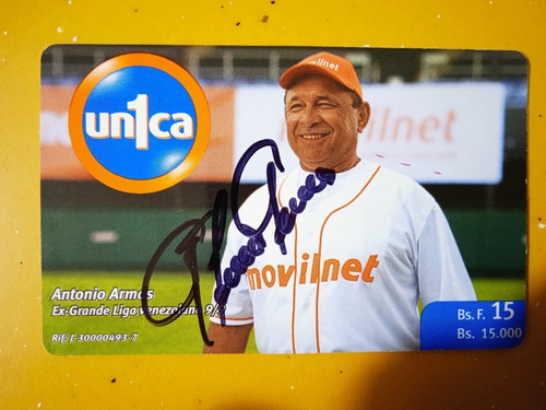 Set 23 Barajitas Beisbol Antonio Armas Leones Del Caracas