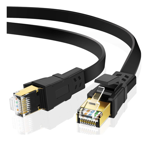 Cable De Red Rj45 Categoria 8 Cat 8 Ethernet Plano 3 Metros