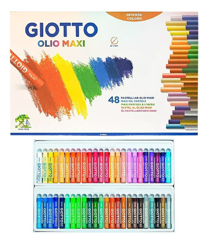 Pastel Al Oleo Maxi Giotto X 48 Colores Distribuidora Lv