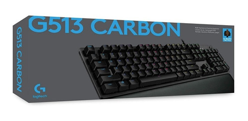 Teclado Gamer Logitech Serie G G513 Qwerty Carbon Rgb - Flex