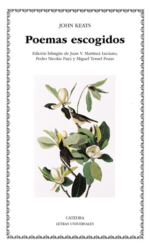 Imagen 1 de 1 de Poemas Escogidos - Edición Bilingue, John Keats, Ed. Cátedra